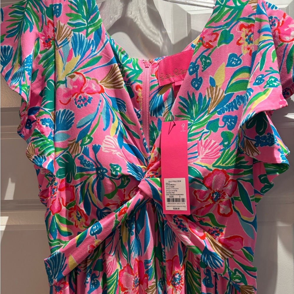 Vibrant Floral Ruffle Dress